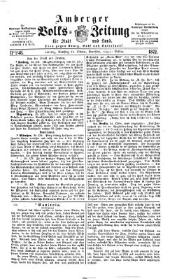 Amberger Volks-Zeitung für Stadt und Land Samstag 26. Oktober 1872