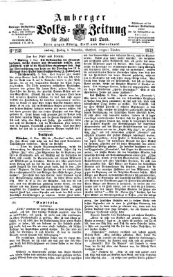 Amberger Volks-Zeitung für Stadt und Land Freitag 8. November 1872