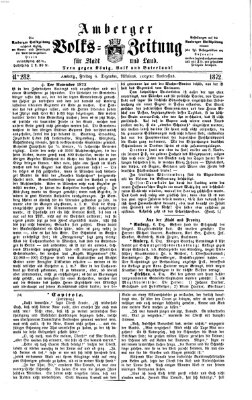 Amberger Volks-Zeitung für Stadt und Land Freitag 6. Dezember 1872