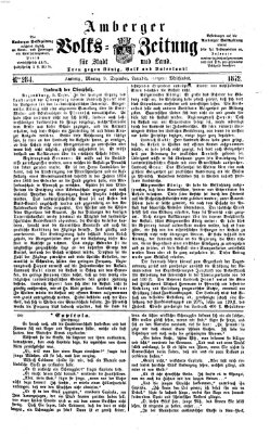 Amberger Volks-Zeitung für Stadt und Land Montag 9. Dezember 1872