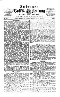 Amberger Volks-Zeitung für Stadt und Land Dienstag 10. Dezember 1872