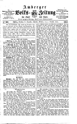 Amberger Volks-Zeitung für Stadt und Land Dienstag 31. Dezember 1872