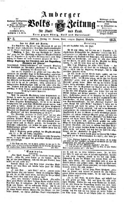 Amberger Volks-Zeitung für Stadt und Land Freitag 10. Januar 1873