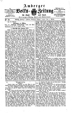 Amberger Volks-Zeitung für Stadt und Land Freitag 7. Februar 1873