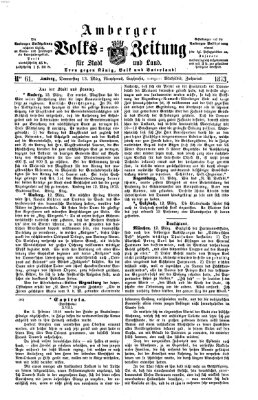 Amberger Volks-Zeitung für Stadt und Land Donnerstag 13. März 1873