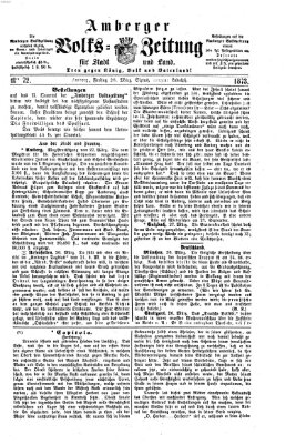 Amberger Volks-Zeitung für Stadt und Land Freitag 28. März 1873