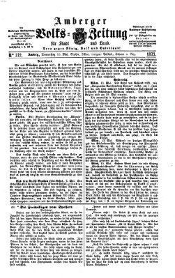 Amberger Volks-Zeitung für Stadt und Land Donnerstag 15. Mai 1873