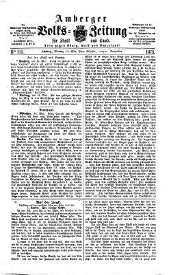 Amberger Volks-Zeitung für Stadt und Land Montag 19. Mai 1873