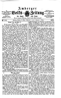 Amberger Volks-Zeitung für Stadt und Land Freitag 23. Mai 1873