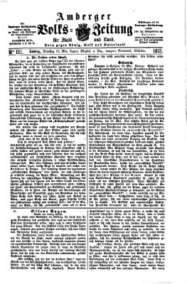 Amberger Volks-Zeitung für Stadt und Land Dienstag 27. Mai 1873