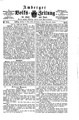 Amberger Volks-Zeitung für Stadt und Land Freitag 30. Mai 1873