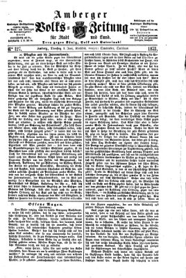 Amberger Volks-Zeitung für Stadt und Land Dienstag 3. Juni 1873