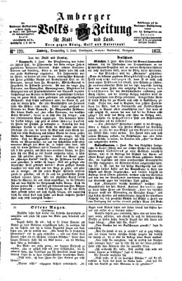 Amberger Volks-Zeitung für Stadt und Land Donnerstag 5. Juni 1873