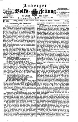 Amberger Volks-Zeitung für Stadt und Land Samstag 7. Juni 1873