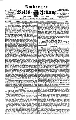 Amberger Volks-Zeitung für Stadt und Land Mittwoch 11. Juni 1873