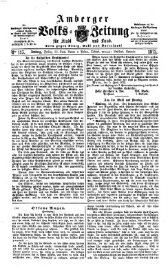 Amberger Volks-Zeitung für Stadt und Land Freitag 13. Juni 1873