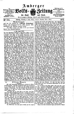 Amberger Volks-Zeitung für Stadt und Land Dienstag 8. Juli 1873