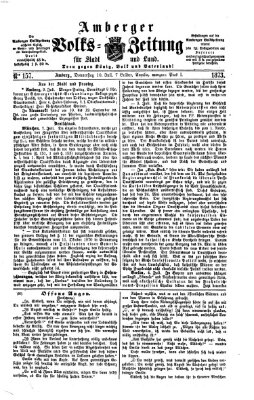 Amberger Volks-Zeitung für Stadt und Land Donnerstag 10. Juli 1873