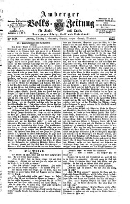 Amberger Volks-Zeitung für Stadt und Land Dienstag 2. September 1873