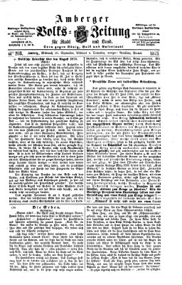 Amberger Volks-Zeitung für Stadt und Land Mittwoch 10. September 1873