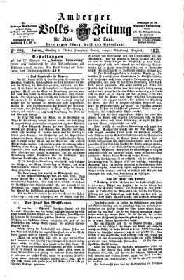 Amberger Volks-Zeitung für Stadt und Land Samstag 4. Oktober 1873