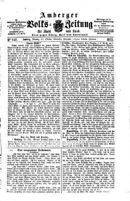 Amberger Volks-Zeitung für Stadt und Land Montag 20. Oktober 1873