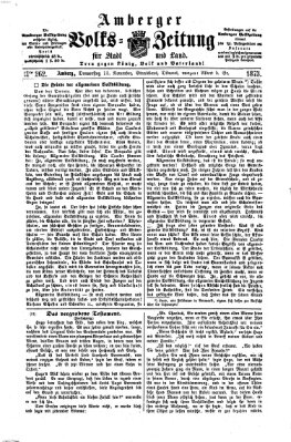 Amberger Volks-Zeitung für Stadt und Land Donnerstag 13. November 1873