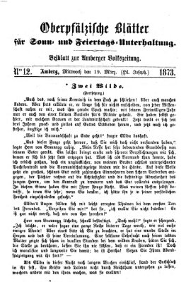 Oberpfälzische Blätter für Sonn- und Feiertags-Unterhaltung (Amberger Volks-Zeitung für Stadt und Land) Mittwoch 19. März 1873