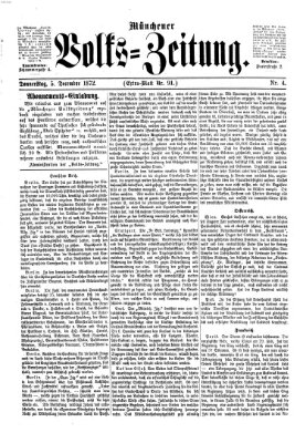 Münchener Volks-Zeitung (Neue freie Volks-Zeitung) Donnerstag 5. Dezember 1872