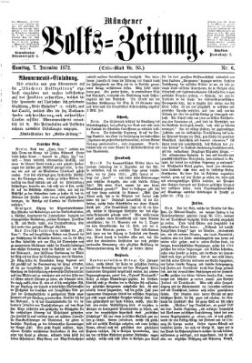 Münchener Volks-Zeitung (Neue freie Volks-Zeitung) Samstag 7. Dezember 1872