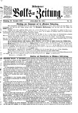 Münchener Volks-Zeitung (Neue freie Volks-Zeitung) Montag 30. Dezember 1872