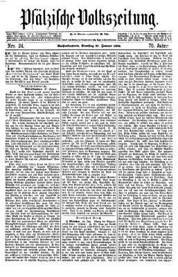 Pfälzische Volkszeitung Samstag 27. Januar 1872