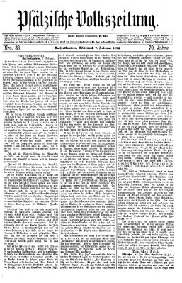 Pfälzische Volkszeitung Mittwoch 7. Februar 1872