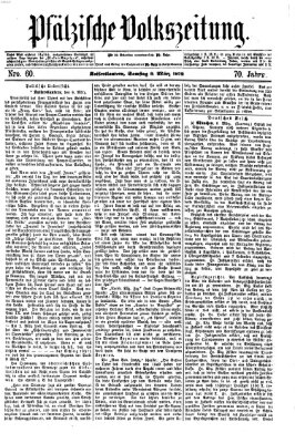 Pfälzische Volkszeitung Samstag 9. März 1872