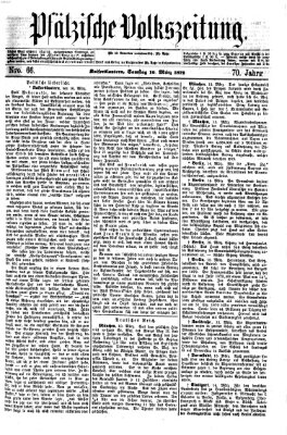 Pfälzische Volkszeitung Samstag 16. März 1872