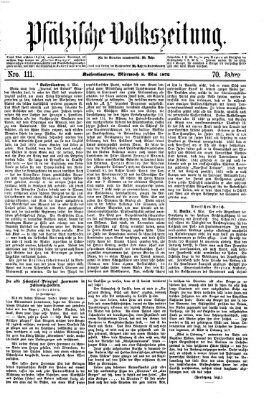 Pfälzische Volkszeitung Mittwoch 8. Mai 1872