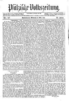 Pfälzische Volkszeitung Mittwoch 15. Mai 1872