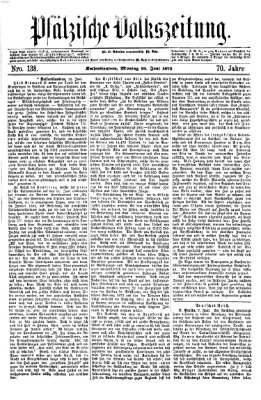 Pfälzische Volkszeitung Montag 10. Juni 1872