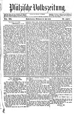 Pfälzische Volkszeitung Mittwoch 10. Juli 1872