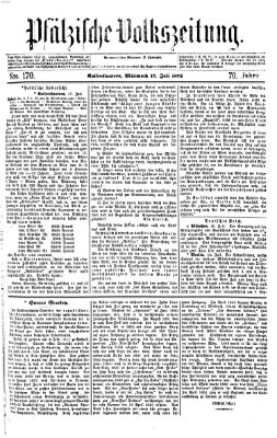 Pfälzische Volkszeitung Mittwoch 17. Juli 1872