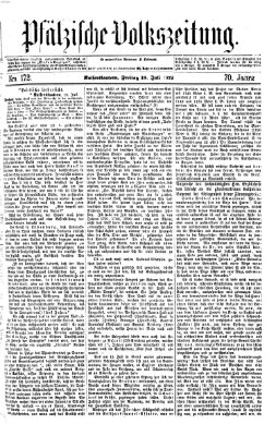 Pfälzische Volkszeitung Freitag 19. Juli 1872