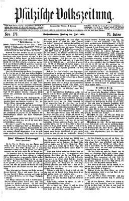 Pfälzische Volkszeitung Freitag 26. Juli 1872