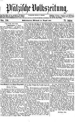Pfälzische Volkszeitung Mittwoch 14. August 1872