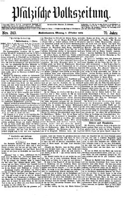 Pfälzische Volkszeitung Montag 7. Oktober 1872