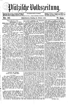 Pfälzische Volkszeitung Samstag 12. Oktober 1872