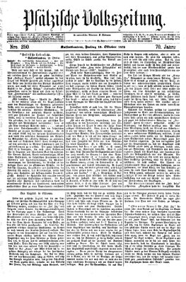 Pfälzische Volkszeitung Freitag 18. Oktober 1872