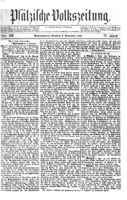 Pfälzische Volkszeitung Samstag 9. November 1872