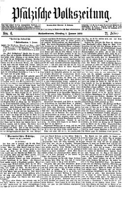 Pfälzische Volkszeitung Dienstag 7. Januar 1873