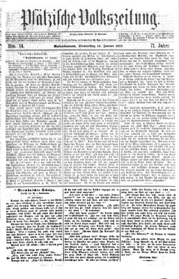 Pfälzische Volkszeitung Donnerstag 16. Januar 1873