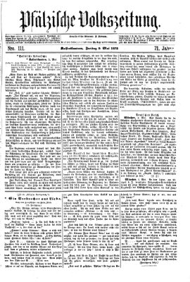 Pfälzische Volkszeitung Freitag 9. Mai 1873